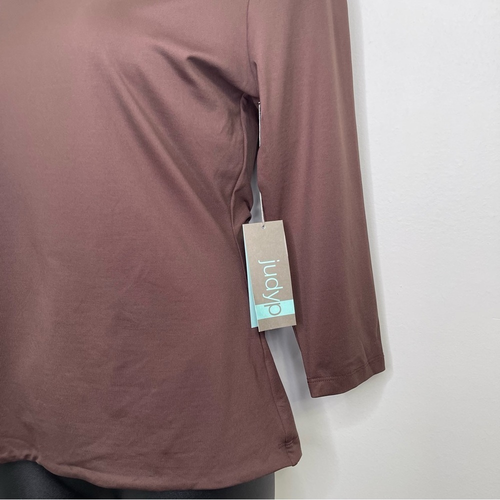 Judy P Apparel Deborah V-Neck 3/4 Sleeve Top Size L - Picture 3 of 5